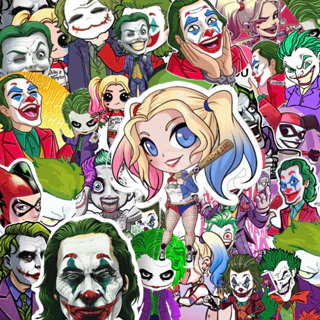 Sticker trang trí laptop,mũ bảo hiểm,vali chống nước.Sticker Joker