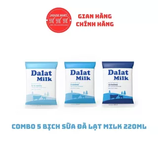 Bịch Sữa Tươi Tiệt Trùng Dalatmilk 220ML