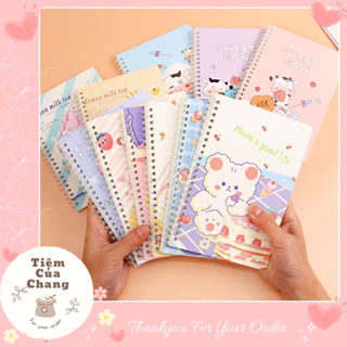 Sổ Tay A5, Sổ Ghi Chép, Sổ Lò Xo Cute Cho Học Sinh Sinh Viên - Tiệm Của Chang