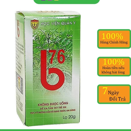 Bột bôi bỏng B76 Học Viện Quân Y lọ 20g