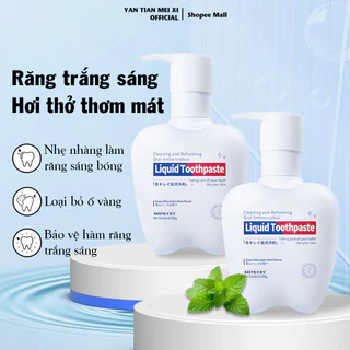 [COMBO 2 CHAI] Kem Đánh Răng Liquid YANTIANMEIXI Tăng Cường Men Răng Hương Bạc Hà Thơm Mát  200g