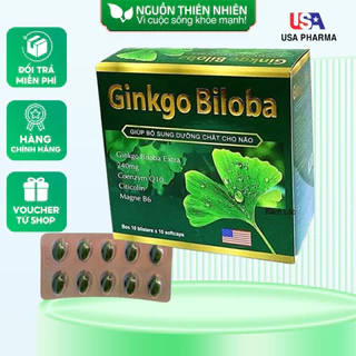 Hộp 100 viên uống Hoạt huyết dưỡng não GINKGO BILOBA 240mg giúp bổ sung dưỡng chất cho não