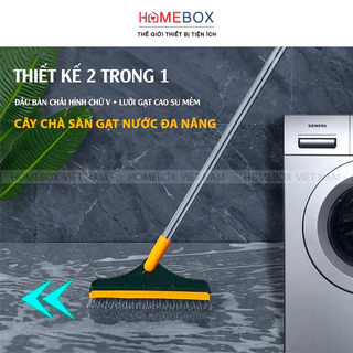 3375 Cây chà sàn nhà tắm đa năng 2 trong 1, Chổi cọ sàn và gạt nước phòng tắm nhà vệ sinh lau kính tiện dụng