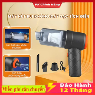 Máy Hút Bụi Mini Cầm Tay Không Dây Lực Hút 6000MPA Nhỏ Gọn , Pin Sạc Tiện Lợi, Lực Hút Siêu Mạnh