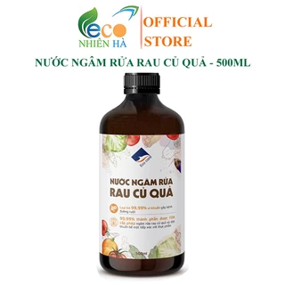 Combo 2 chai nước ngâm rửa rau củ quả ECOCARE 500ml hữu cơ, an toàn lành tính cho gia đình