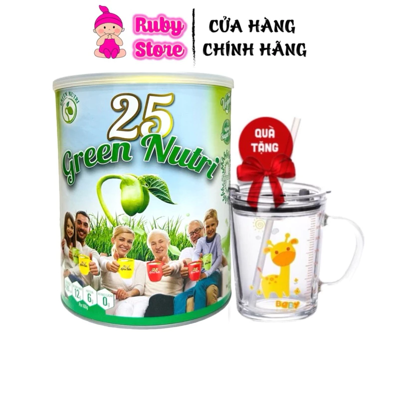 Sữa hạt ngũ cốc 25 Green Nutri lon 750g - bổ sung dinh dưỡng toàn diện và tăng đề kháng cho cả gia đình