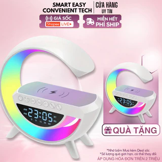 Loa Chữ G Bluetooth Led RGB, Sạc Nhanh Không Dây, Đèn Nháy Theo Nhạc, Thiết Kế Sang Trọng, Âm Thanh Sống Động