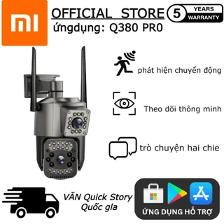 DEYES V380 Pro camera cctv, camera giám sát không dây ngoài trời wifi, camera an ninh IP, ống kính kép, 4K, 8MP, gọi h