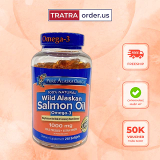 Dầu cá omega 3 WILD ALASKAN SALMON OIL 1000mg - 210 viên