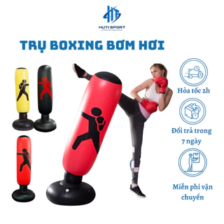 Trụ Boxing Bơm Hơi Tập Võ Đấm Bốc Giúp Rèn Khả Năng Phản Xạ HUTISPORT