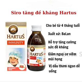 Hatus Immunity hỗ trợ tăng cường miễn dịch, hết ốm vặt, ngăn cách bệnh đường hô hấp hộp 150ml