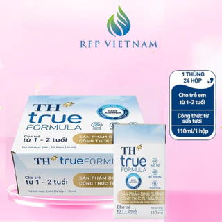 [Date mới] Thùng Sản phẩm dinh dưỡng công thức sữa tươi TH True Formula 110ml (110ml x 24 hộp)