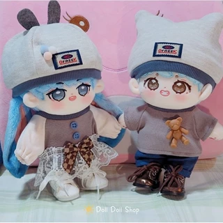 Outfit đôi cho búp bê doll 20cm, 15cm ( Đồ đôi cho doll)