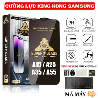 Kính cường lực Samsung A15 / A25 / A35 / A55 5G Kingkong Full màn bảo vệ mắt | Miếng dán bảo vệ màn hình cho Samsung