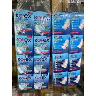 Combo 2 Gói BVS Kotex Bảo Vệ Toàn Diện Ngày Nhiều và Đêm siêu mỏng cánh 6 miếng 28cm