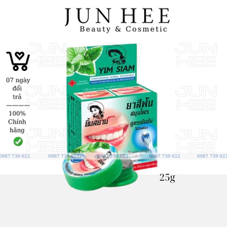 [ JUNHEE AUTH ] Kem trắng răng thảo dược YIM SIAM Thái Lan