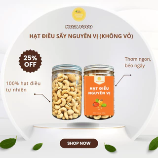 Hạt Điều Sấy Nguyên Vị Không Muối Không Vỏ Loại 1 500g