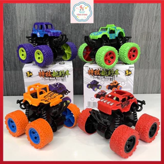 [Tặng ô-tô hợp kim]Xe Địa Hình Off Road Chạy Bánh Đà Nhào Lộn Mini ( Nhiều Màu)-Tôm Store