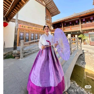 💥Hanbok Hàn Quốc - Đồ Truyền Thống Hàn Quốc - Hanbok Đẹp Tím Tầng💥