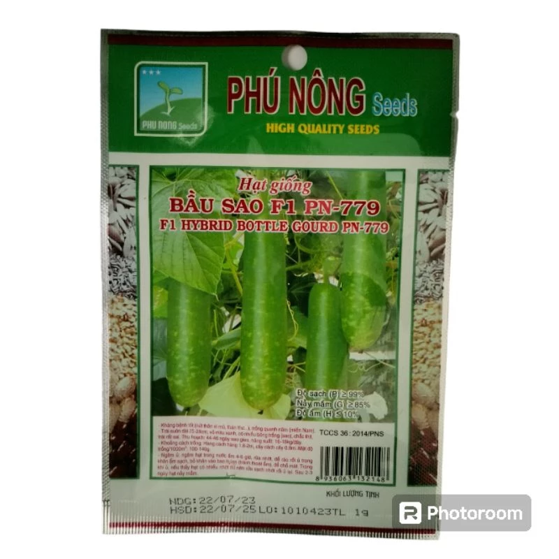 Hạt giống Bầu Sao Phú Nông - Gói 1 Gram Tỉ Lệ Nảy Mầm Cao, Nhanh Cho Trái, Dễ Trồng