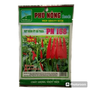 Hạt giống Ớt Chỉ Thiên PN 168 - Gói 100mg Hạt Giống Ớt, Cay Vừa Phải, Trái Sai, Kháng Bệnh Tốt