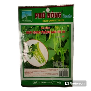 Hạt giống Đậu Cove Trắng Leo PN 10- Gói 10 gram Cove Leo Giàn, Cove Cho Trái Sai, Dễ Nảy Mầm