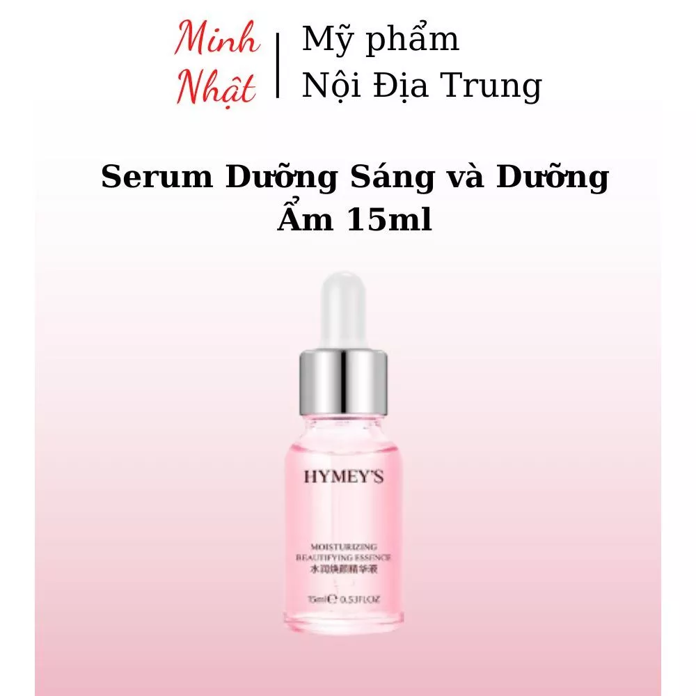 Serum Hymey's Hồng 15ml Tính Chất Trẻ Hóa Dưỡng Ẩm Trắng Da Se Khít Lỗ Chân Lông_minhnhatbeauty