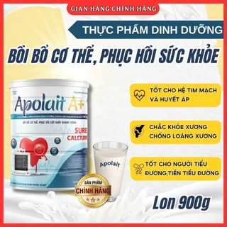 Sữa canxi APOLAIT SURE CALCIUM 900g, Sữa canxi cho người già, Sữa canxi cho người lớn tuổi, Sữa xương khớp