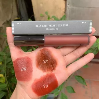 Son Kem Lì BBIA Last Velvet Tint màu 39 Feign Longing màu đỏ nâu đất gạch trầm, Son BBIA 39