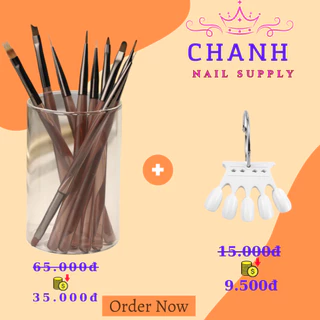 Bộ Cọ  Vẽ Móng Nail Set Cọ Nail 9 Cây Cơ Bản Nail ĐẦy Đủ Siêu Rẻ  CHANH NAIL