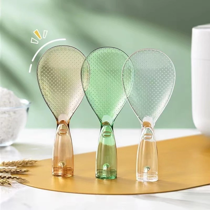 Muỗng Xới Cơm Chống Dính - Đế Đứng Chịu Nhiệt Tốt 3 Màu Trong Suốt - DMXC01