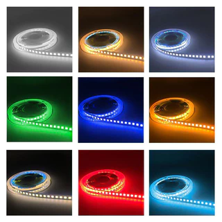 LED dây 2835 120 LED/m 12V, đủ các màu xanh ngọc, xanh lá, xanh dương, đỏ, vàng chanh, hồng , trắng,  vàng,  trung tính