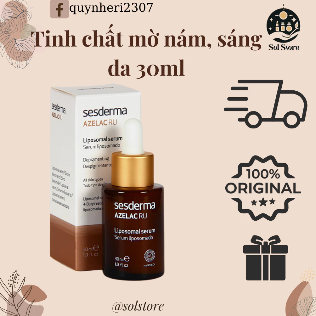 Serum/ Kem dưỡng ngày đêm Sesderma Azelac Ru Liposomal 30ml