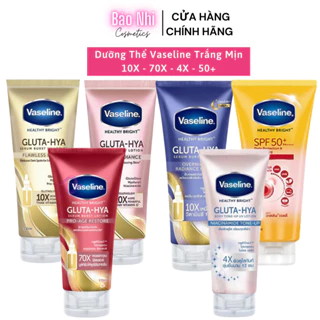 Serum Vaseline Gluta-Hya Dưỡng Da, Dưỡng Thể Sáng Mịn 330 ML/KEM DƯỠNG