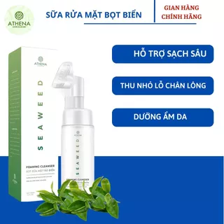 Bọt Rửa Mặt Tảo Biển Đỏ Athena Hỗ Trợ Làm Sạch Da Thu Nhỏ Lỗ Chân Lông 120ml