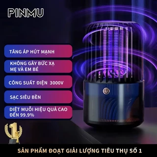 Đèn máy bắt muỗi PINMU thông minh Sử Dụng ánh sáng Sóng Âm -Tiêu Diệt Côn Trùng an toàn cho mẹ và bé