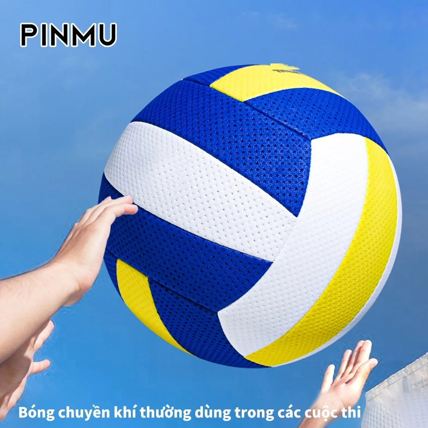 Bóng chuyền da PINMU mềm Khâu Số 5 đặc biệt cho học sinh chơi thể thao trong nhà và ngoài trời
