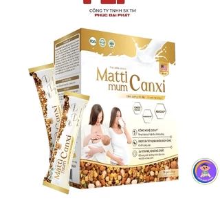 Sữa hạt bầu Mattimum canxi hộp 14 gói - Bổ sung dinh dưỡng cho mẹ thai kì khỏe mạnh