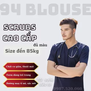 Bộ Scrubs CAO CẤP bác sĩ 9 màu BASIC HÀNG LOẠI 1 đồng phục spa, thẩm mỹ viện, phòng khám, bệnh viện, các cơ sở y tế