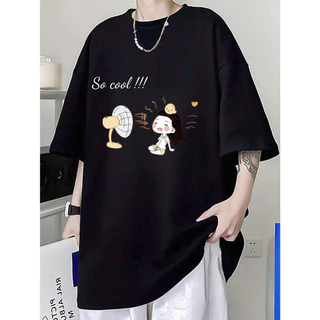 Áo thun tay lỡ nam nữ form rộng Oversize, áo phông tay lỡ form rộng Unisex