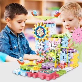 Đồ chơi lắp ghép thông minh mô hình bánh răng chuyển động 83 ,135 chi tiết, đồ chơi lắp ráp phát triển trí tuệ cho bé