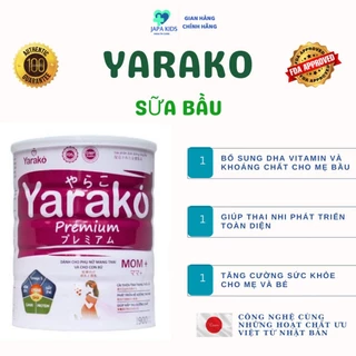 Sữa Bầu Sữa Cho Bà  Bầu Yarako Premium Mom+ Dinh Dưỡng Chuyên Biệt Cho Thai Kỳ Và Sau Sinh Chính Hãng Japa Kids