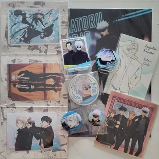 [chú Cá vàng màu tím][Hàng sẵn] Phụ kiện Standee, Badge, Shikishi, Postcard, Clear file Gojo Satoru - JJK/Jujutsu Kaisen