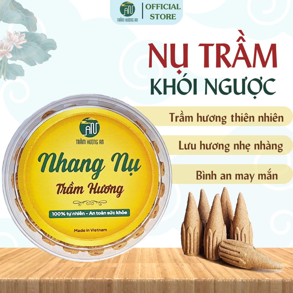 Nụ Nhang Trầm Hương Sạch Xông Nhà Nguyên Liệu Thiên Nhiên Hương Dịu Nhẹ Đón Vượng Khí Chiêu Tài Lộc