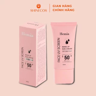 Kem chống nắng Hemia nâng tone trắng da kiềm dầu SPF50+++nhập khẩu chính hãng Hàn Quốc 50ml