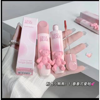 Son kem Gegebear Tender Lip Glaze hình gấu dễ thương mềm mịn trang điểm môi chính hãng