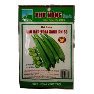 Hạt giống Đậu Bắp Trái Xanh Phú Nông 68 - Gói 10 gram Chịu Nhiệt, Dễ Trồng, Sai Trái