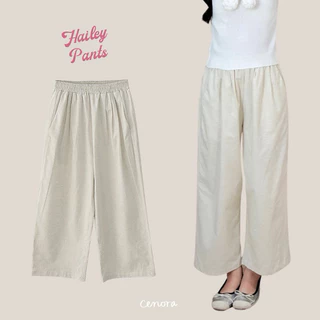 Quần đũi thô ống rộng dáng lửng cạp chun Hailey Pants Cenora