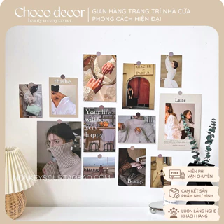 Set tranh decor thời trang dán tường decor nhà cửa, phụ kiện chụp ảnh