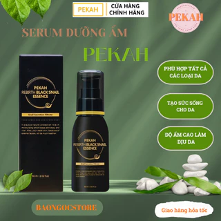 Serum Dưỡng Ẩm Chống Lão Hóa Giảm Nếp Nhăn Ốc Sên PEKAH Rebirth Black Snail Essence 60ml